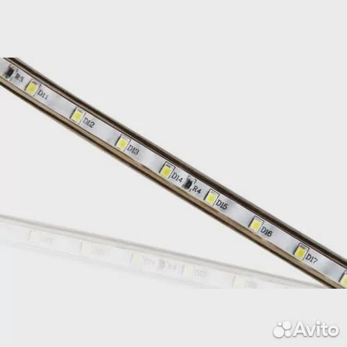 Светодиодная лента 220V SMD 2835, 60 Led/m, IP67