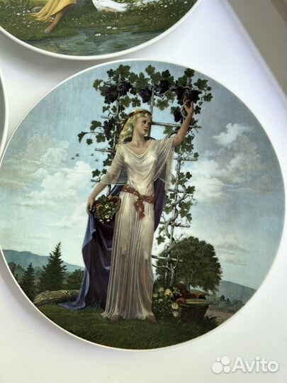 Винтажные настенные тарелки 