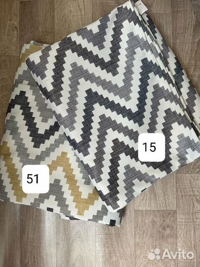 Шторы Блэкаут Зигзаг Рогожка 3м и 4м. Новые