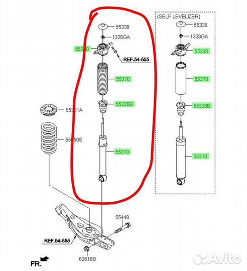 Б/У Амортизатор - В хорошем состоянииn