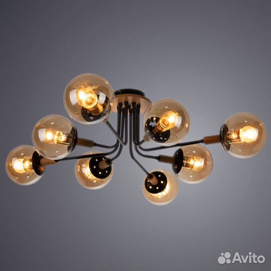 Потолочная люстра Arte Lamp Oxford A2716PL-8BK