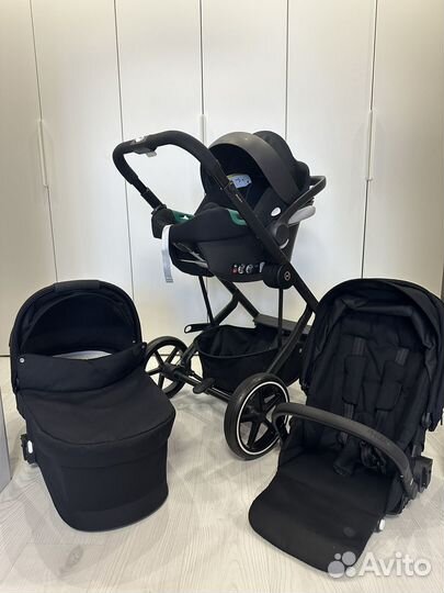 Коляска Cybex Balios S Lux Black 3 в 1, 2023г