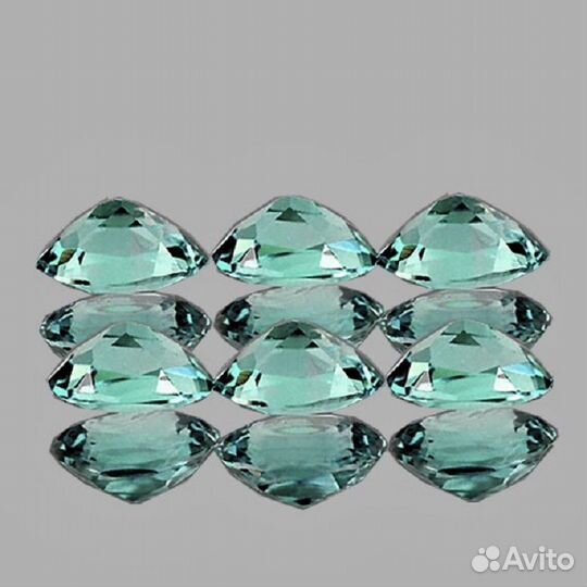 Апатит натуральный 2,15Ct 6шт 5х4мм VVS Овал Мадаг