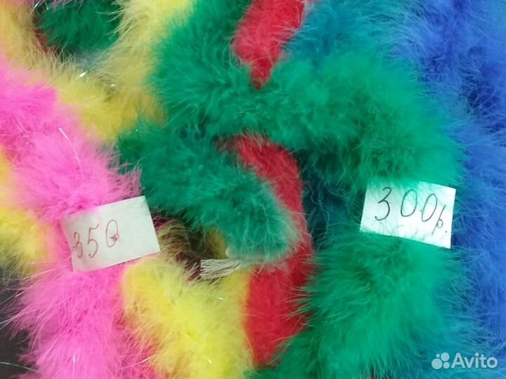 Боа, натуральное перо