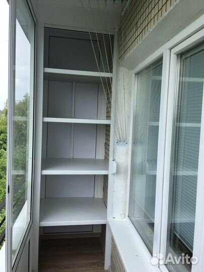 Шкаф с рольставнями на балкон любые размеры