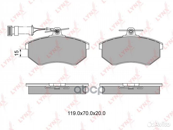 Колодки тормозные дисковые перед BD1201 LYN