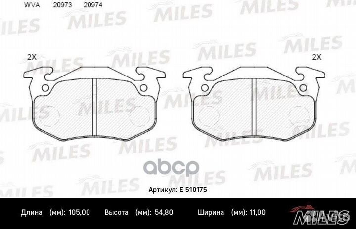 Колодки тормозные citroen xsara/peugeot 206/REN