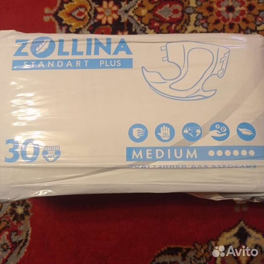 Памперсы для взрослых размер m по 30 штук