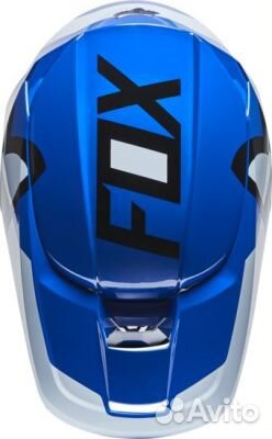 Мотошлем кроссовый Fox V1 Lux Helmet Blue