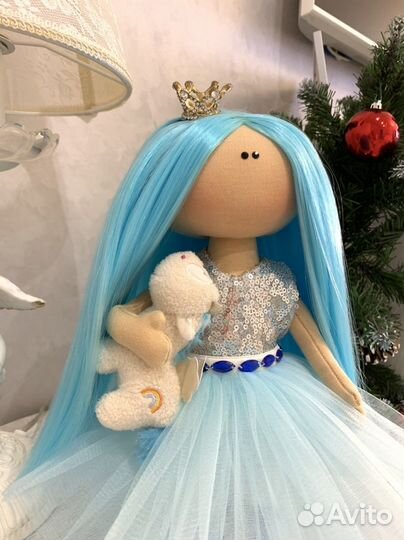 Интерьерная текстильная кукла ручной работы