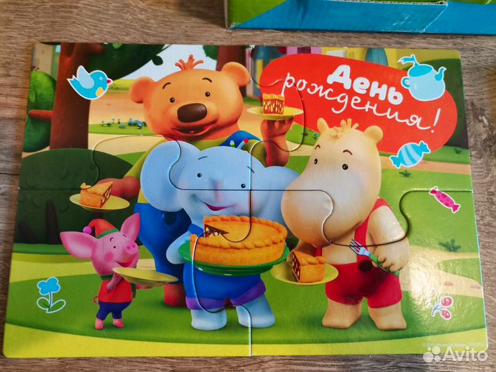 Пазл детский 4 в 1