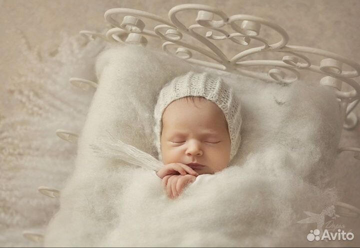 Кованная кроватка для newborn фотосессии