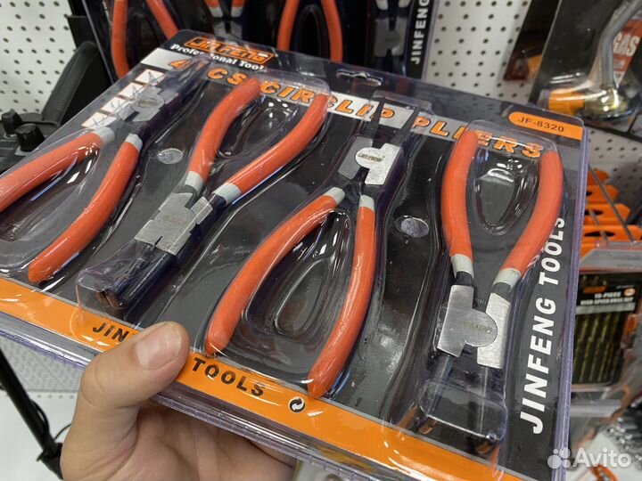 Набор Съемников Стопорных Колец 4шт