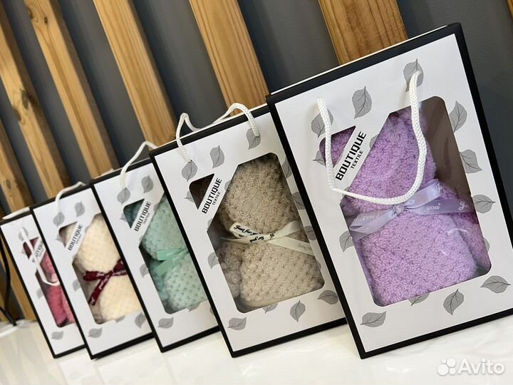 Полотенце - медвежонок в подарочной коробке