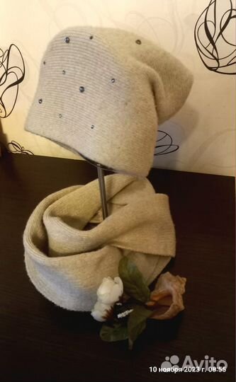 Шапка бини и снуд 56