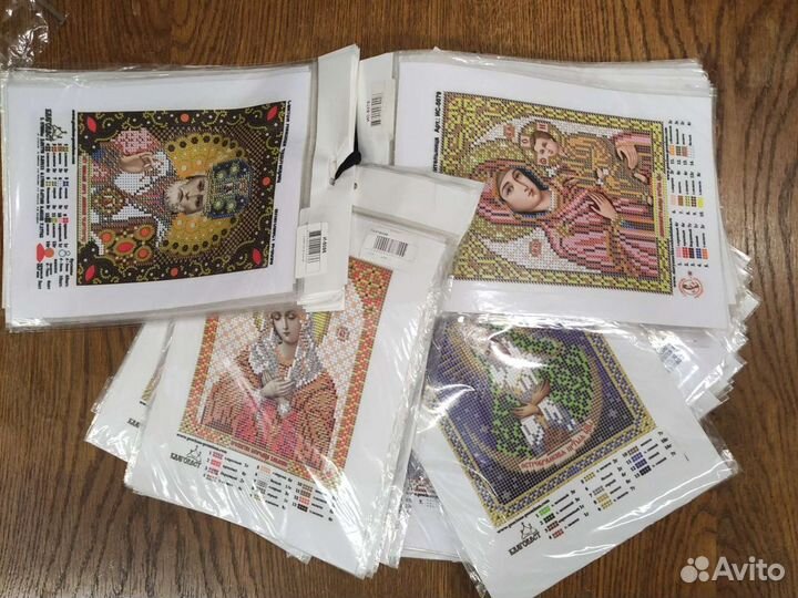 Полотно для вышивания бисером.Иконы