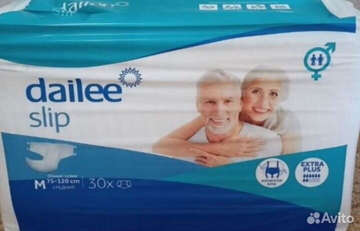 Памперсы по 30шт размер М Senso, Dailee подгузники