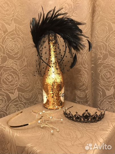 Диадема, корона, ободок—вуаль на праздник