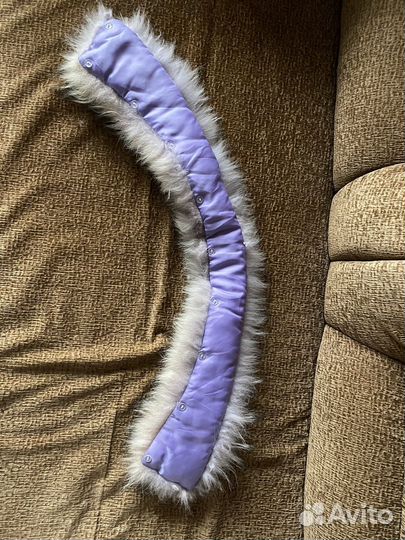 Воротник на капюшон натуральный мех