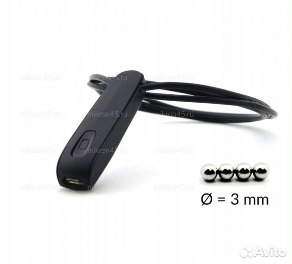 Микронаушник на экзamен с кнопкой пищалкой