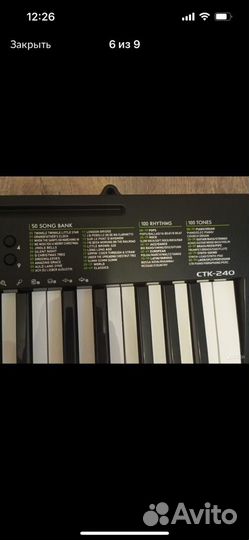 Синтезатор casio ctk 240