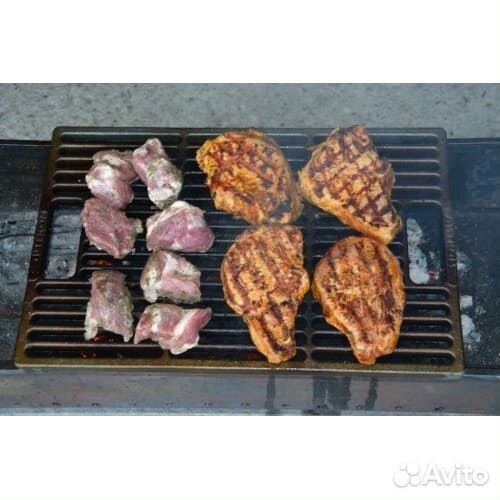 Решётка - гриль чугунная 470х400