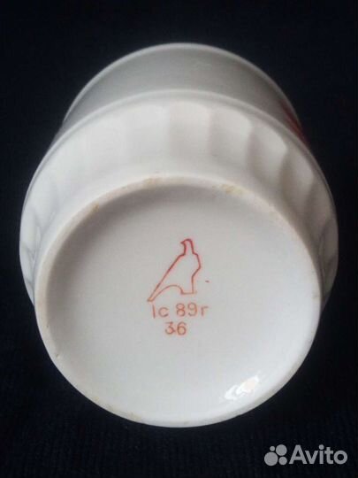 Бокал/кружка фарфор Дулёво 1989 г. СССР