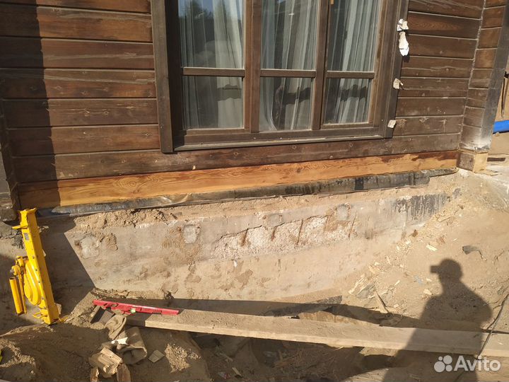 Подъем домов, замена венцов, ремонт полов