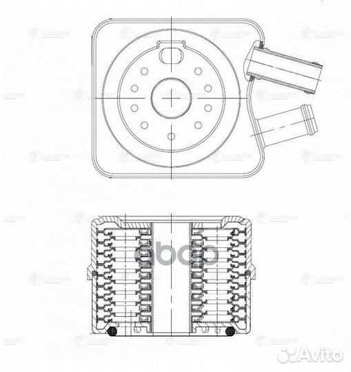 Радиатор масл. для а/м VW Passat B5 (97) 1.8/2