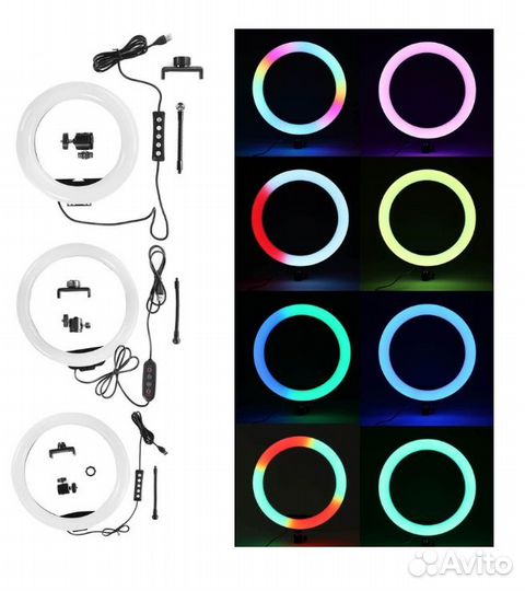 Лампа кольцевая LED MJ26