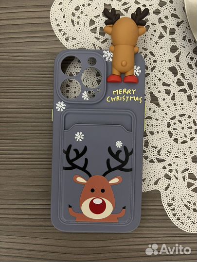 Чехол на iPhone 13 pro новогодний