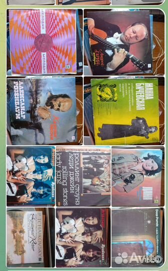 Проигрыватель и виниловые пластинки