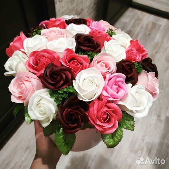 Букет из 35 мыльных роз