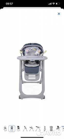 Стульчик для кормления chicco polly magic relax