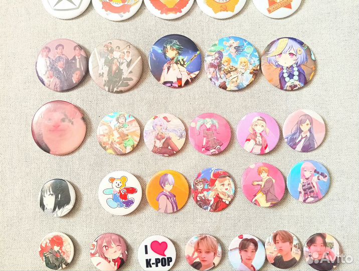 Значки СССР к-рор Genshin Impact, секай