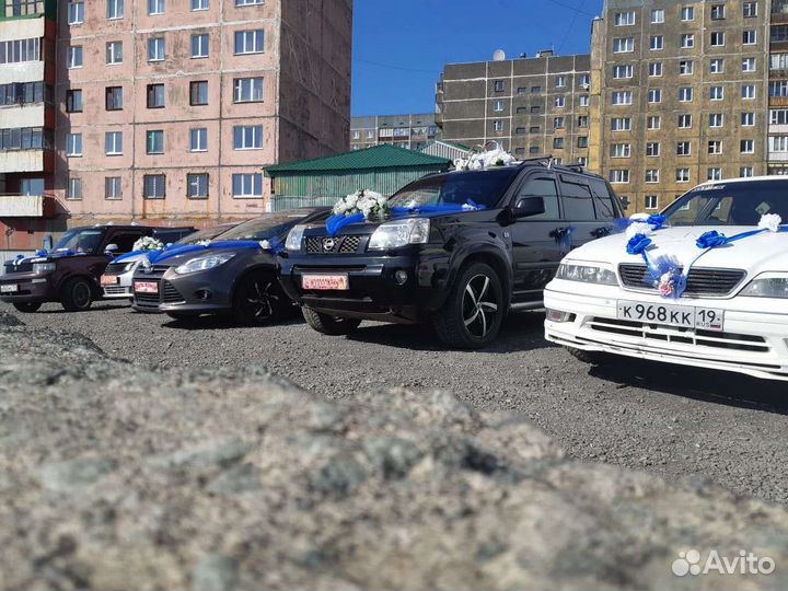 Свадебные украшения на автомобили