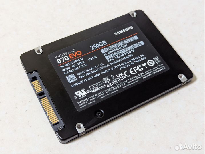 Ssd samsung 870 evo 250gb