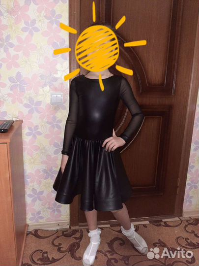 Рейтинговое платье для бальных танцев 7-9 лет