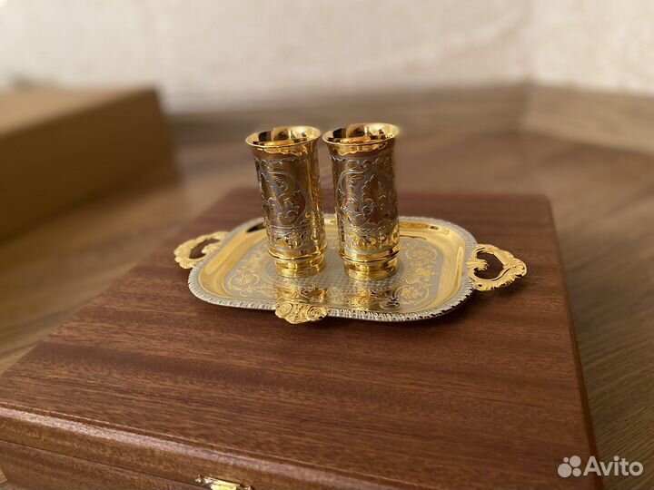 Отличный подарок набор рюмки Златоуст