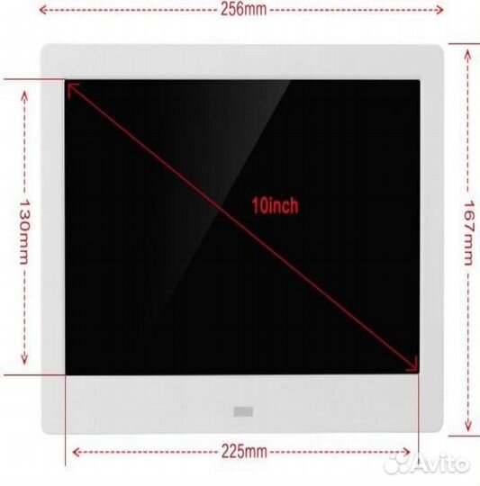 Цифровая фоторамка 10 дюймов 1024*800