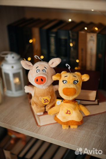 Игрушка оранжевая корова новые