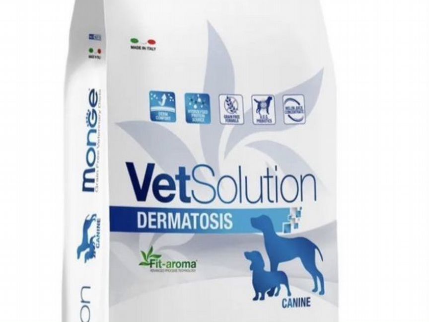 Monge VetSolution Dog Dermatosis для собак 12 кг