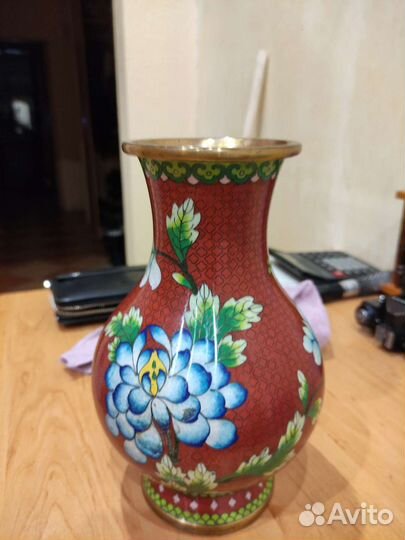 Ваза клуазоне старый Китай