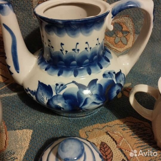 Кофейный сервиз СССР гжель рфз