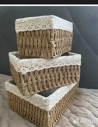 Корзинки плетеные