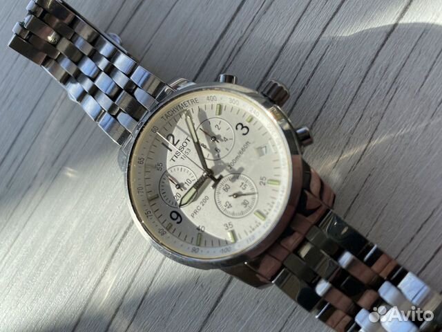 Часы Tissot PRC 200 White Chronograph