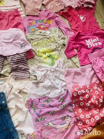 Огромный пакет вещей на девочку