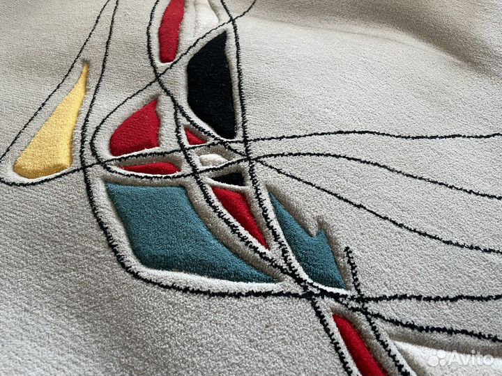 Ковер большой серый современный бу agnella