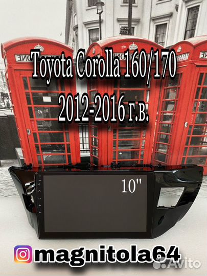 Android магнитола Toyota Corolla 2012-2016