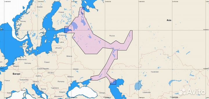 Карта для эхолота C-MAP RS-050 ввп Запад